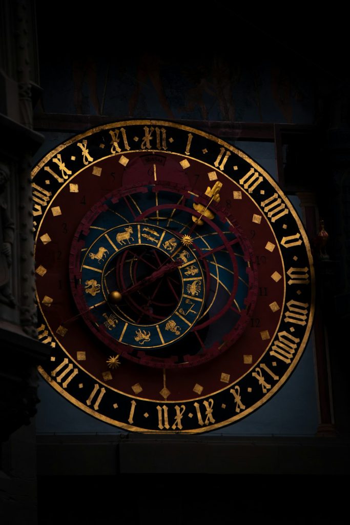 a-large-clock-with-roman-numerals-on-it-4fvspxyxib0